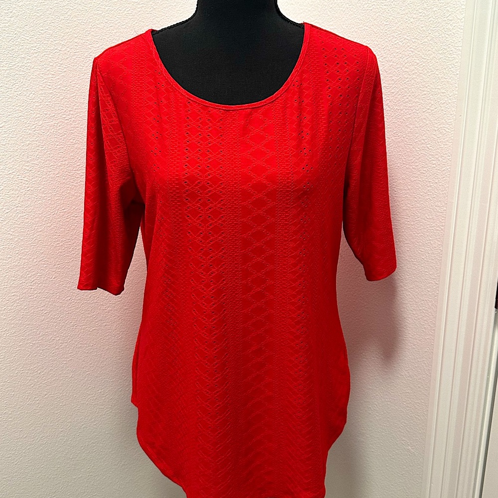 Apt 9 red blouse, size medium